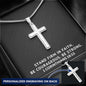 Stand Firm in Faith | Personalized Cross Necklace