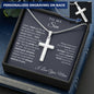 To My Son Cross Necklace