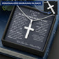 Graduation Gift for Son | Believe in You | Personalized Cross Necklace
