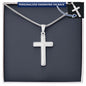 Mens Personalized Cross Necklace, Man Cross Necklace, Cross Necklace Man, Mens Silver Cross, Waterproof Necklace, Stainless Steel Cross Gift