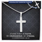 Stand Firm in Faith | Personalized Cross Necklace