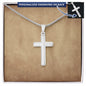 Mens Personalized Cross Necklace, Man Cross Necklace, Cross Necklace Man, Mens Silver Cross, Waterproof Necklace, Stainless Steel Cross Gift