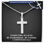 Stand Firm in Faith | Personalized Cross Necklace