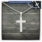 Mens Personalized Cross Necklace, Man Cross Necklace, Cross Necklace Man, Mens Silver Cross, Waterproof Necklace, Stainless Steel Cross Gift