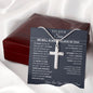 Graduation Gift for Son | Believe in You | Personalized Cross Necklace