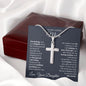 To My Loving Mom | Everythying I Am | Personalized Cross Necklace