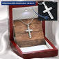 Mens Personalized Cross Necklace, Man Cross Necklace, Cross Necklace Man, Mens Silver Cross, Waterproof Necklace, Stainless Steel Cross Gift