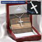 Mens Personalized Cross Necklace, Man Cross Necklace, Cross Necklace Man, Mens Silver Cross, Waterproof Necklace, Stainless Steel Cross Gift
