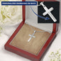 Mens Personalized Cross Necklace, Man Cross Necklace, Cross Necklace Man, Mens Silver Cross, Waterproof Necklace, Stainless Steel Cross Gift