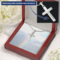 Summer Jewelry, Personalized Gift, Cross Necklace, Waterproof, Stainless Steel, 14k White Gold