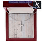 Mens Personalized Cross Necklace, Man Cross Necklace, Cross Necklace Man, Mens Silver Cross, Waterproof Necklace, Stainless Steel Cross Gift
