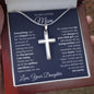 To My Loving Mom | Everythying I Am | Personalized Cross Necklace