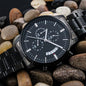 Personalized Black Stainless Steel Quality Luxury Quartz Watch