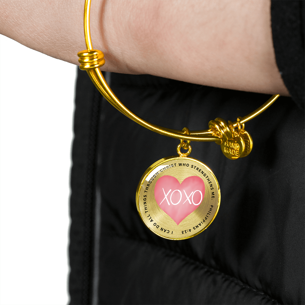 Philippians 4 13 Bangle Bracelet
