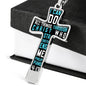 Personalized To My Son Cross Necklace