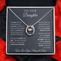 Gift for Daughter from Mom and Dad, Graduation Gift for Daughter To Our Daughter Necklace Love To Daughter Birthday College Graduation Gift