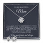 To My Beautiful Mom | When God Gave Me Mother | Love Knot Necklace
