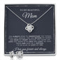 To My Beautiful Mom | When God Gave Me Mother | Love Knot Necklace