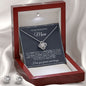 To My Beautiful Mom | God Gave Me A Mother | Love Knot Necklace amd Earrings