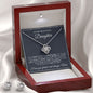 To My Beautiful Daughter | When God Gave Me A Daughter | Love Knot Necklace and Earring Gift Set