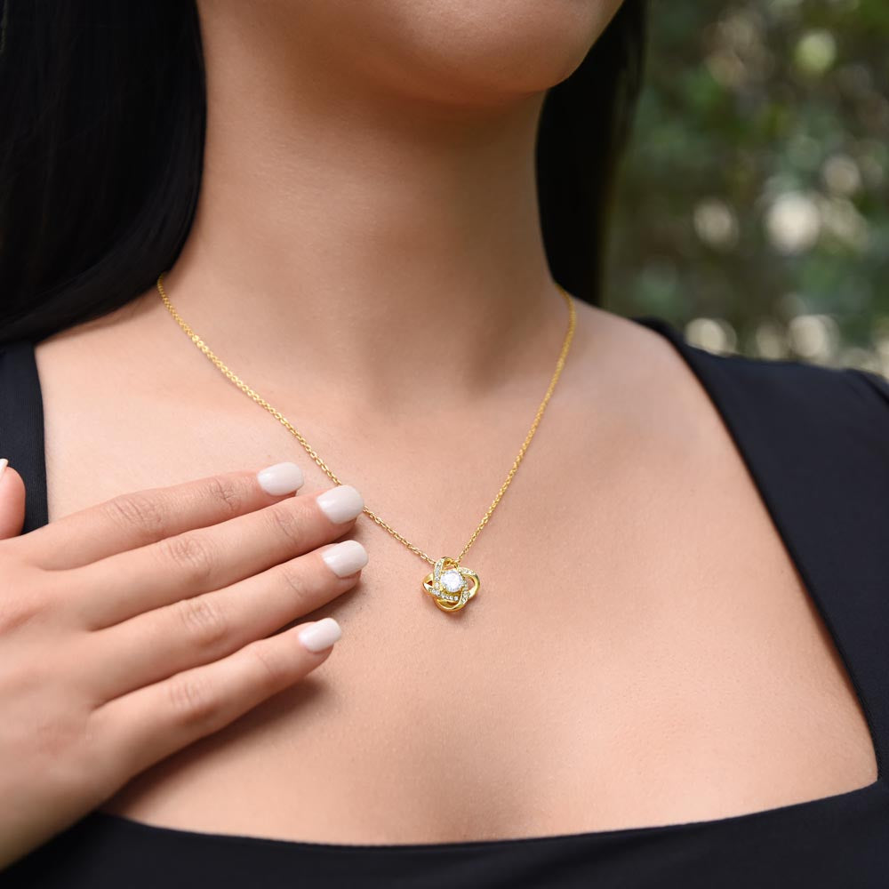 Mom Remembrance Necklace | Love Knot Necklace
