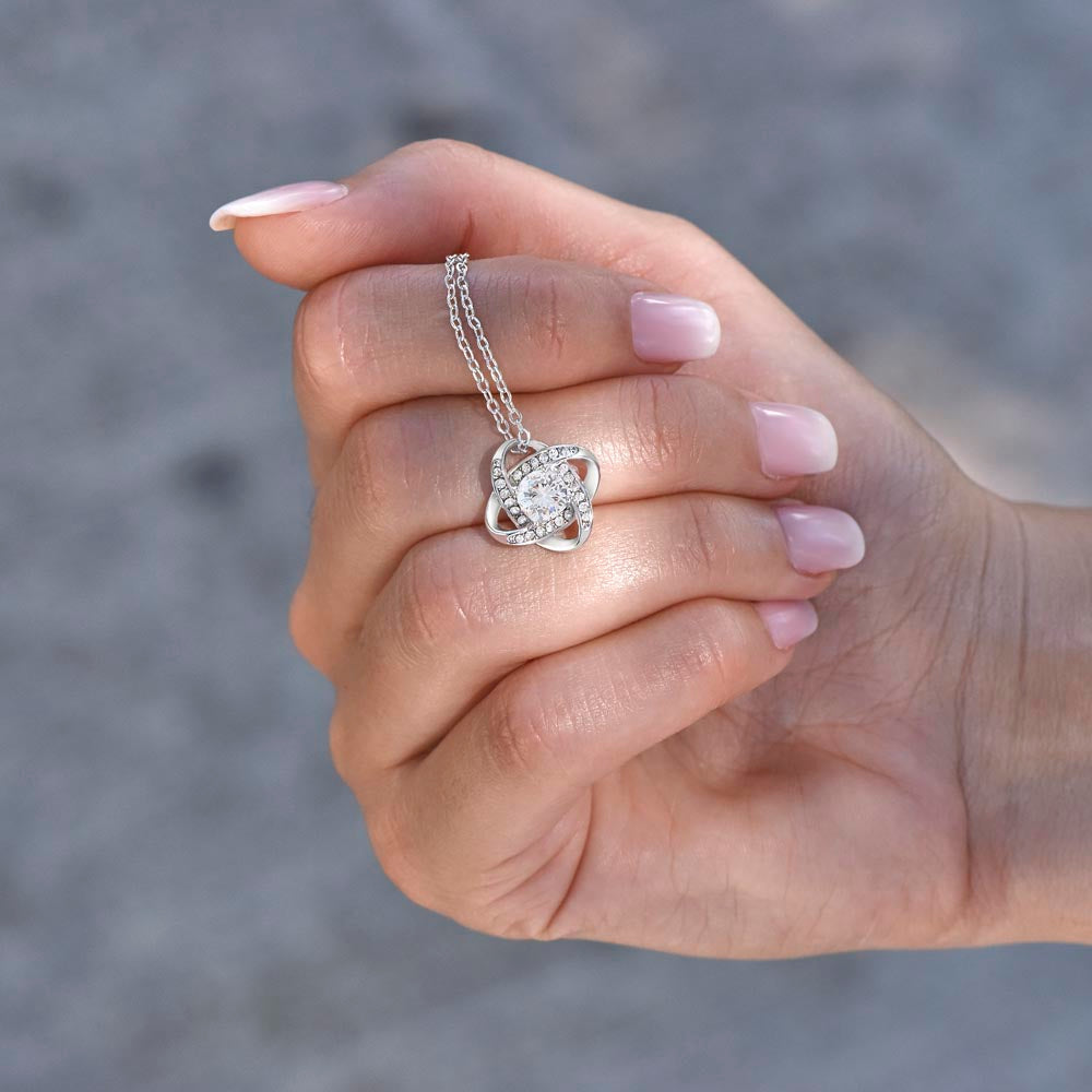 To My Beautiful Mom | When God Gave Me Mother | Love Knot Necklace
