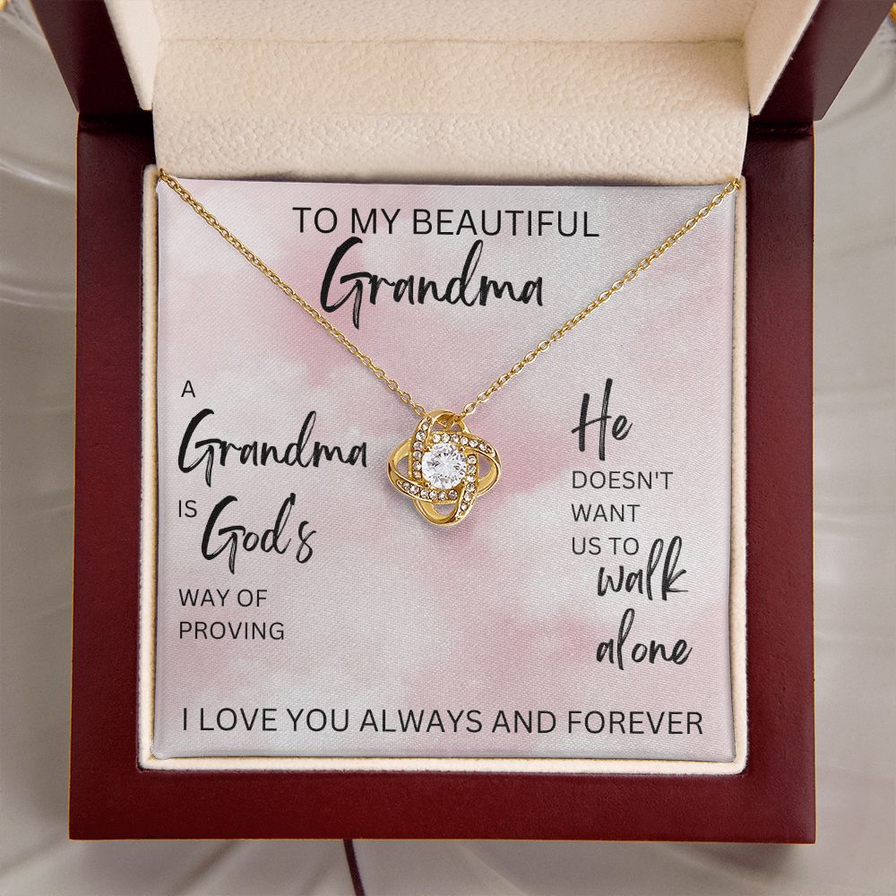 A Grandma is God's Way | Love Knot Necklace