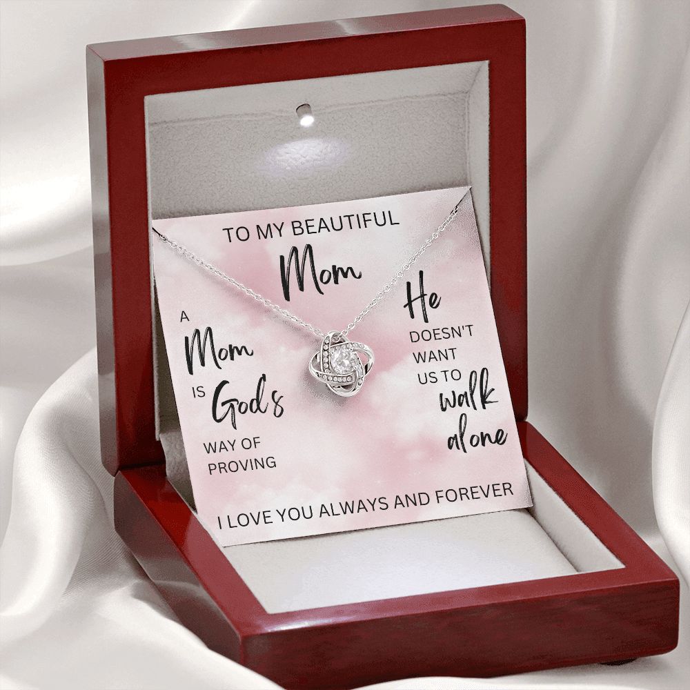 A Mom is God's Way | Love Knot Necklace