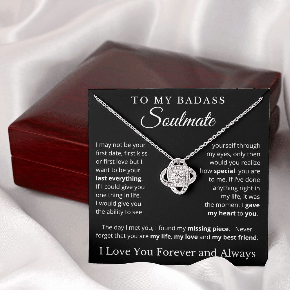 To My Badass Soulmate | Love Knot Necklace