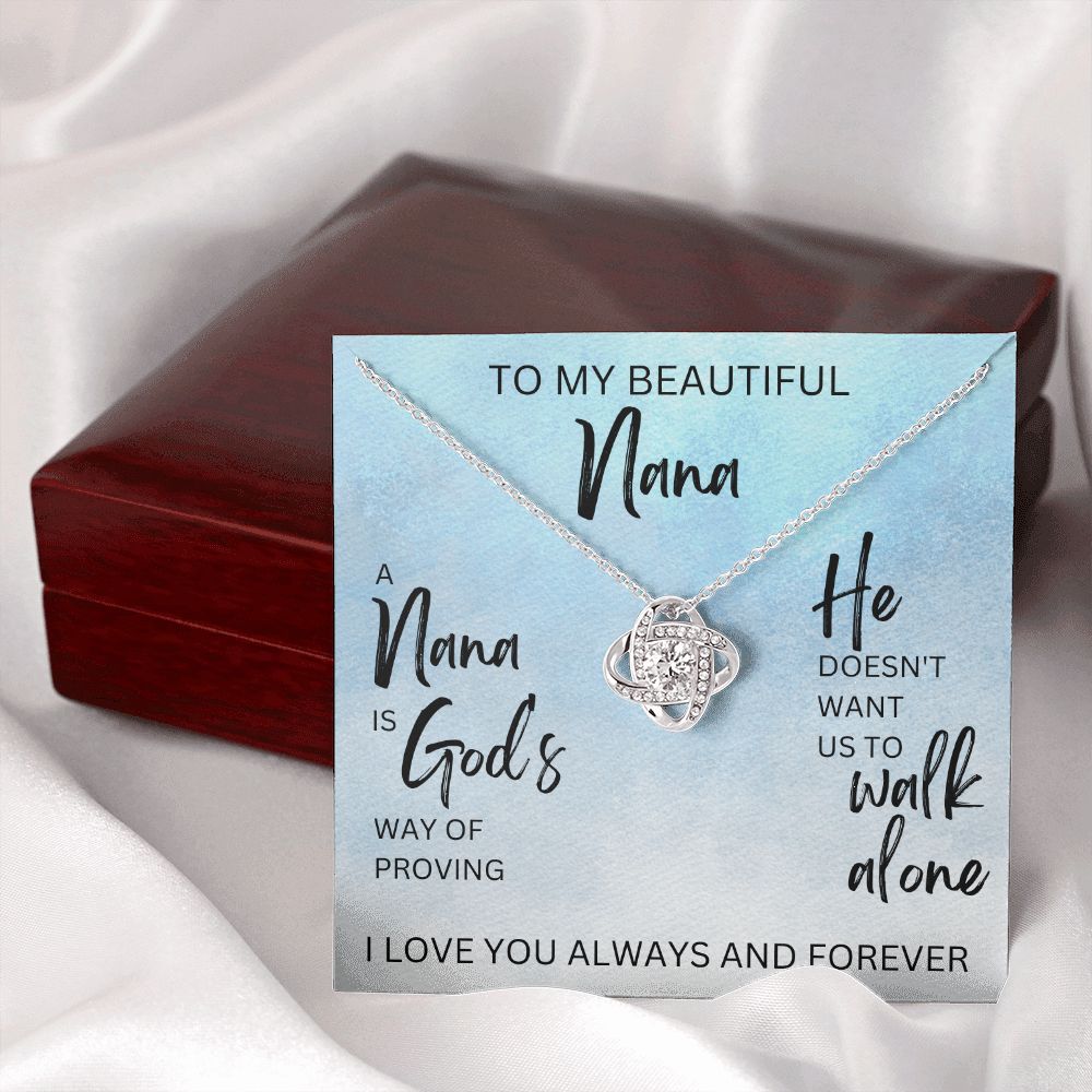 A Nana is God's Way | Love Knot Necklace