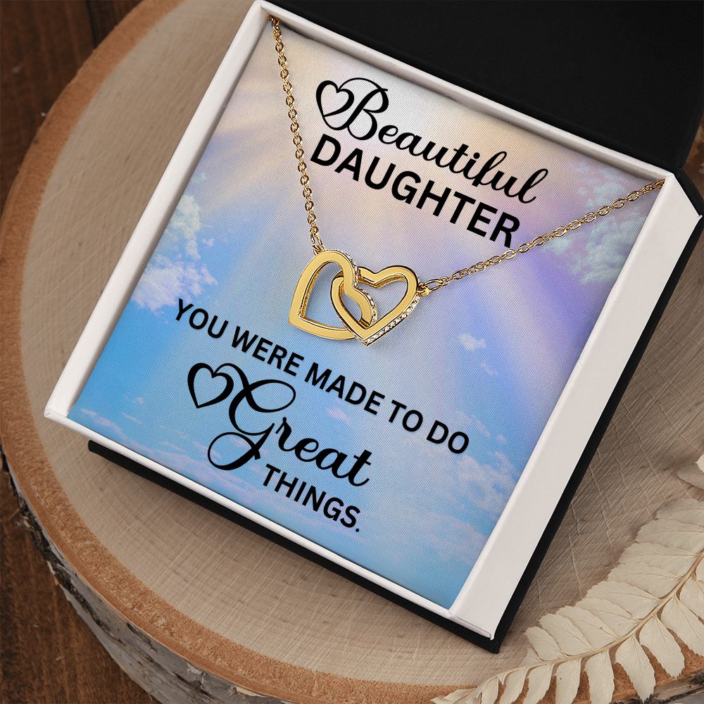 Gift for Daughter from Mom and Dad, Graduation Gift for Daughter To Our Daughter Necklace Love To Daughter Birthday College Graduation Gift