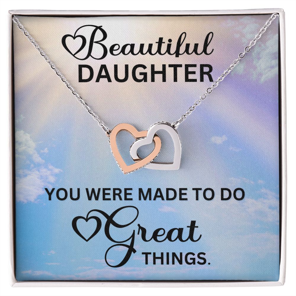 Gift for Daughter from Mom and Dad, Graduation Gift for Daughter To Our Daughter Necklace Love To Daughter Birthday College Graduation Gift