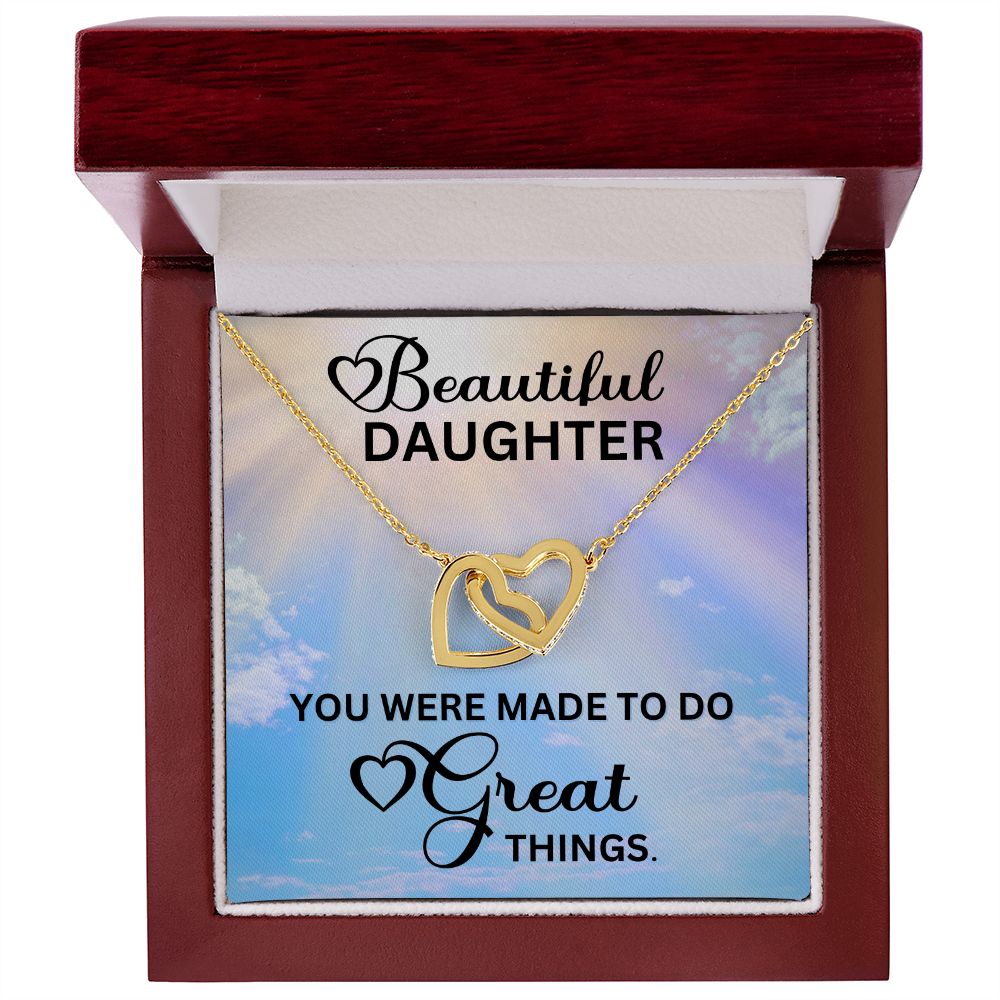 Gift for Daughter from Mom and Dad, Graduation Gift for Daughter To Our Daughter Necklace Love To Daughter Birthday College Graduation Gift