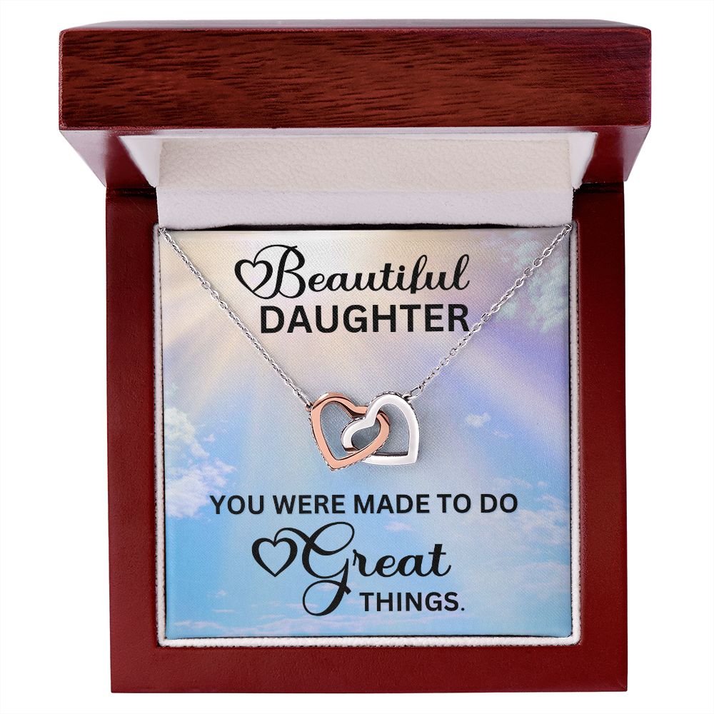 Gift for Daughter from Mom and Dad, Graduation Gift for Daughter To Our Daughter Necklace Love To Daughter Birthday College Graduation Gift