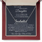 Gift for Daughter from Mom and Dad, Graduation Gift for Daughter To Our Daughter Necklace Love To Daughter Birthday College Graduation Gift