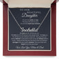 Gift for Daughter from Mom and Dad, Graduation Gift for Daughter To Our Daughter Necklace Love To Daughter Birthday College Graduation Gift