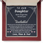 To Our Daughter from Mom and Dad | Name Necklace