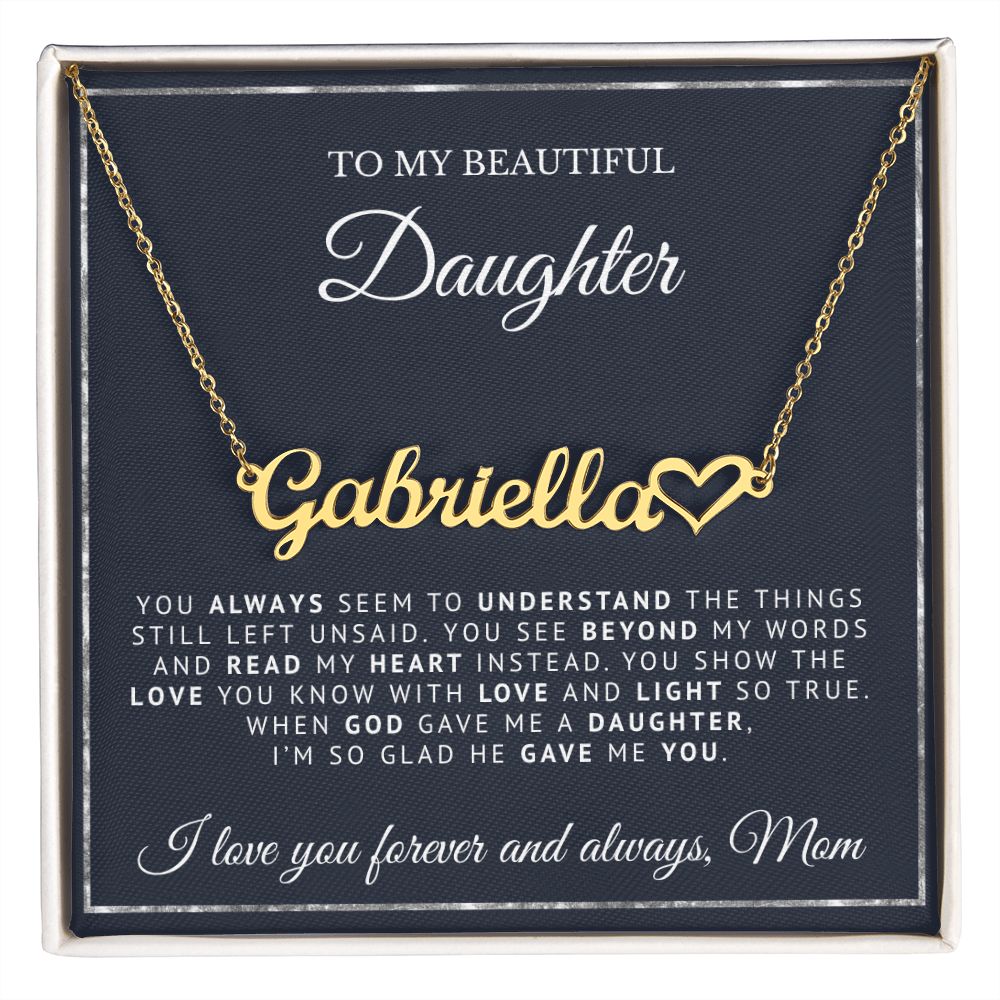 To My Beautiful Daughter