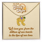 To Our Groovy Mom | Personalized Baby Feet Necklace with Birthstone