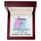 To Nana | Personalized Baby Feet Necklace with Birthstone