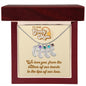 To Our Groovy Mom | Personalized Baby Feet Necklace with Birthstone