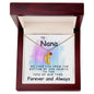 To Nana | Personalized Baby Feet Necklace with Birthstone