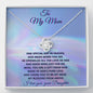 To My Mom Necklace with Poem