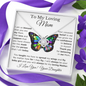 To My Loving Mom - Love Knot - White BG