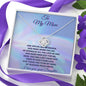 To My Mom Necklace with Poem