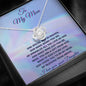 To My Mom Necklace with Poem