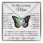 To My Loving Mom - Love Knot - White BG