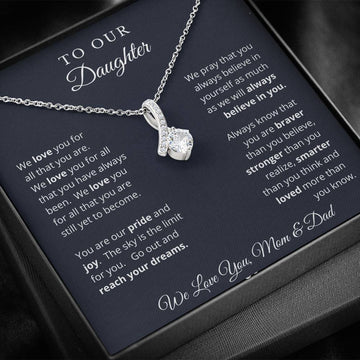Gift for Daughter from Mom and Dad Necklace