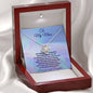 To My Mom Necklace with Poem