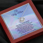 To My Mom Necklace with Poem